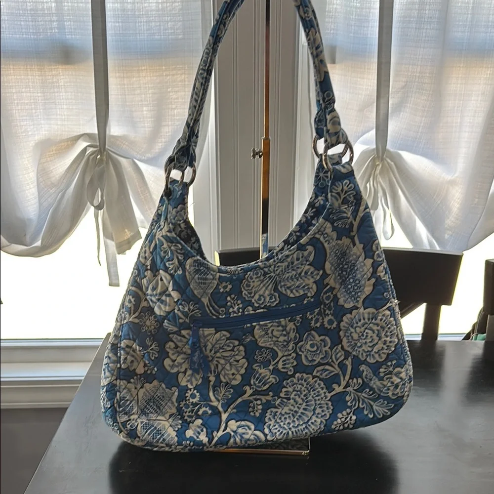 👜 Vera Bradley Blue Lagoon Large Hobo Bag Retired Pattern